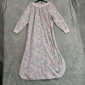 Vintage Cat Pajamas Size L-XL* Sweatshirt Dress AOP Cats On Cat Tree Maxi